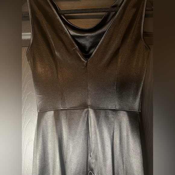 Formal Black Long Fishtail Dress - Picture 2 of 15